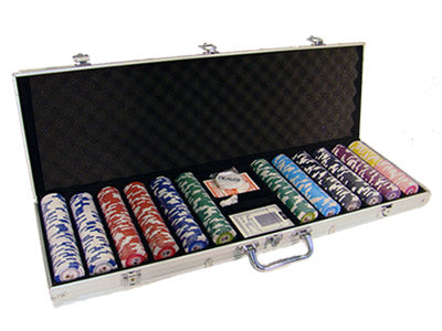 600 Tournament Pro Poker Chips with Aluminum Case