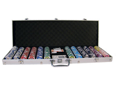 600 Tournament Pro Poker Chips with Aluminum Case