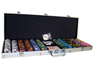 600 Kings Casino Poker Chips with Aluminum Case