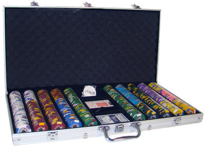 750 Kings Casino Poker Chips with Aluminum Case