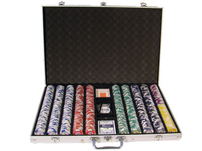 1000 Tournament Pro Poker Chips with Aluminum Case