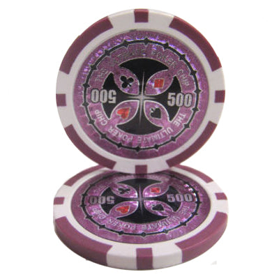 Purple Ultimate Poker Chips - $500