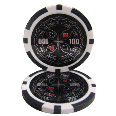 Black Ultimate Poker Chips - $100