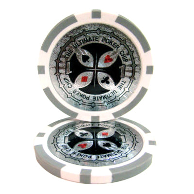 Grey Ultimate Poker Chips - $1