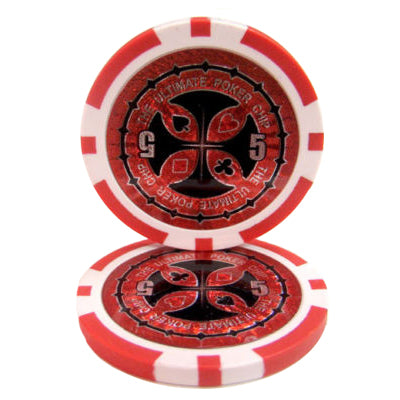 Red Ultimate Poker Chips - $5