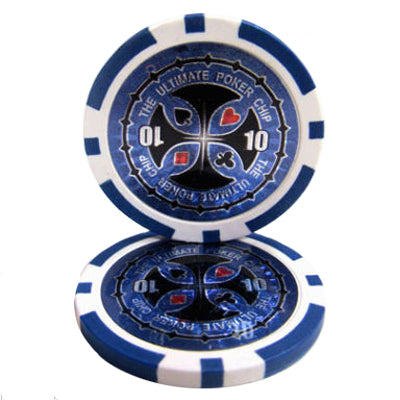 Dark Blue Ultimate Poker Chips - $10