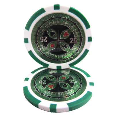 Green Ultimate Poker Chips - $25