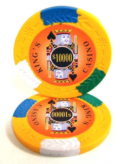 Orange Kings Casino Poker Chips - $10,000