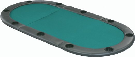 72"x32" Tri-Fold Poker Table Top With Cup Holders