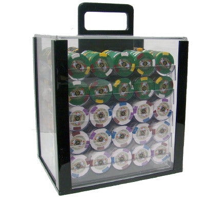 1000 Kings Casino Poker Chips with Acrylic Carrier