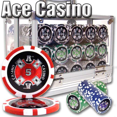 600 Ace Casino Poker Chips with Acrylic Carrier – chipcave