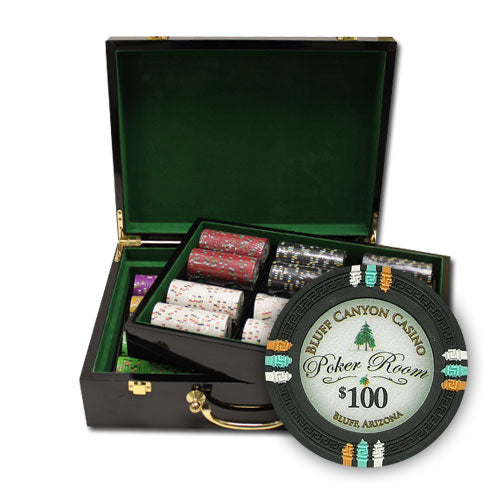 500 Bluff Canyon Poker Chips with Hi Gloss Case