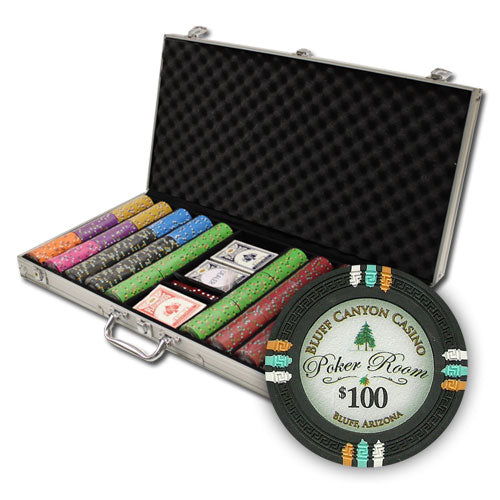 750 Bluff Canyon Poker Chips with Aluminum Case