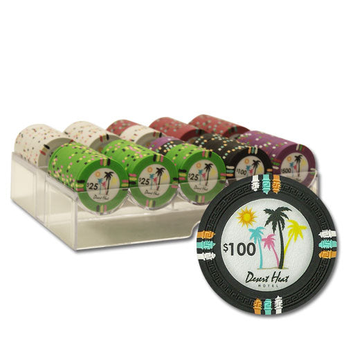 200 Desert Heat Poker Chips with Acrylic Tray