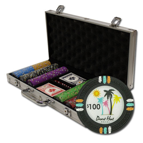 300 Desert Heat Poker Chips with Aluminum Case