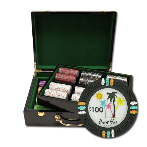 500 Desert Heat Poker Chips with Hi Gloss Case