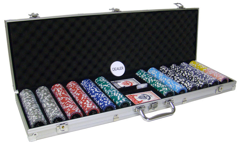 600 Eclipse Poker Chips with Aluminum Case