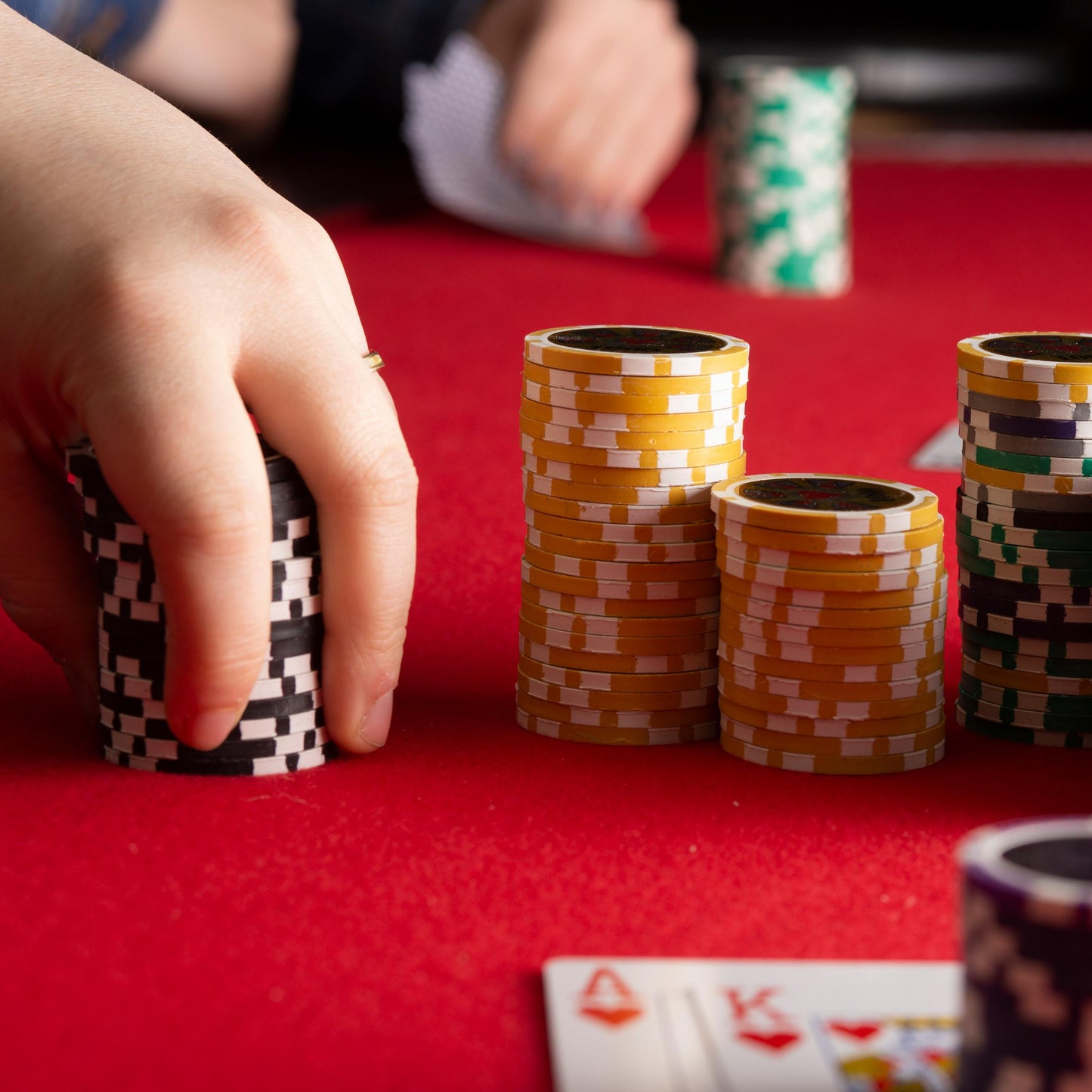 200 Hi Roller Poker Chips with Acrylic Tray