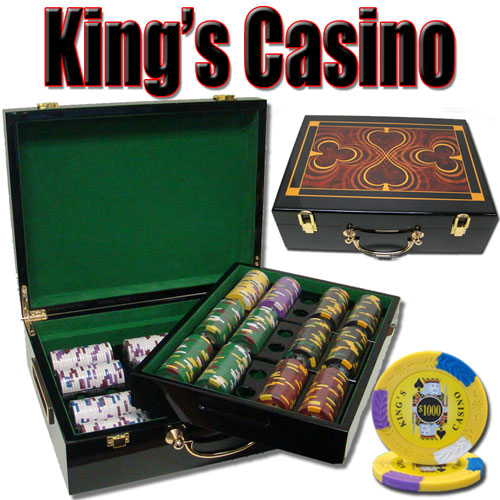 500 Kings Casino Poker Chips with Hi Gloss Case