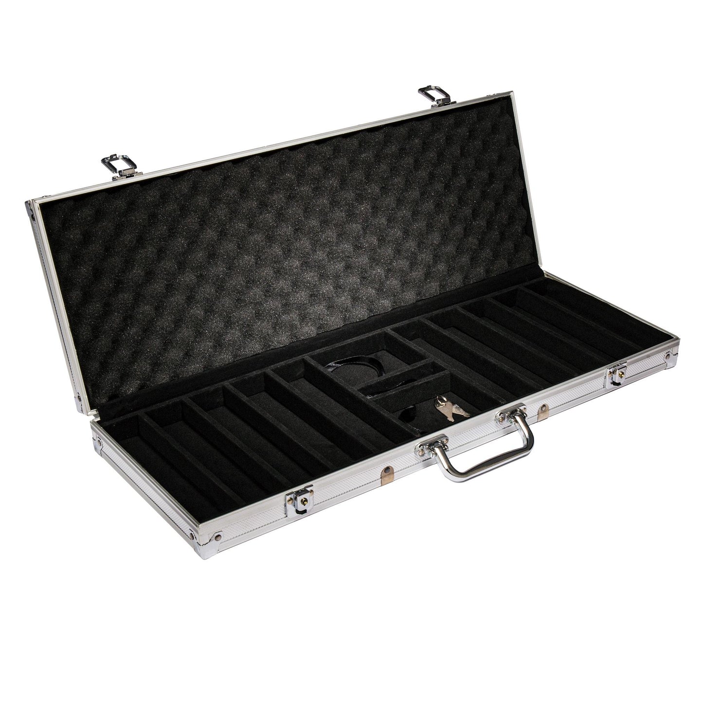 500 Monte Carlo Poker Chips with Aluminum Case