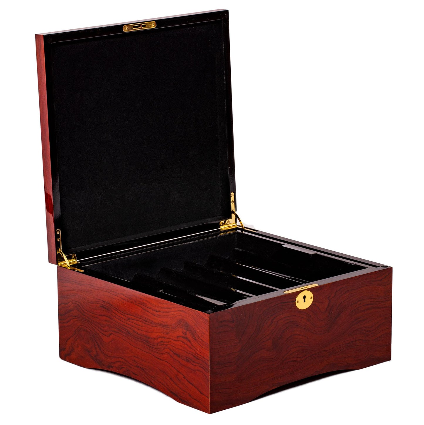 750 Mint Poker Chips with Mahogany Case