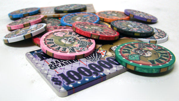 750 Nevada Jack Poker Chips with Mahogany Case