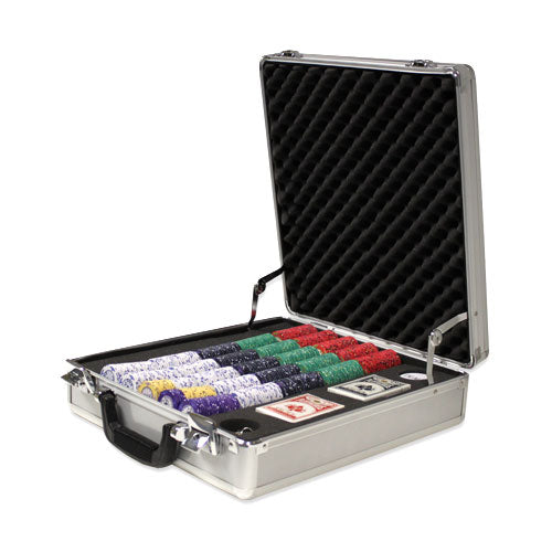 500 Scroll Poker Chips with Claysmith Aluminum Case