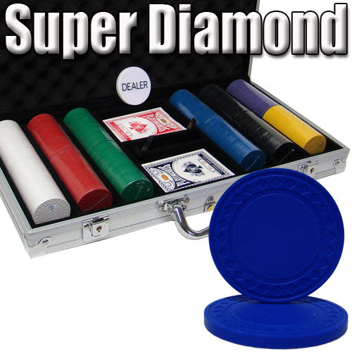 300 Super Diamond Poker Chips with Aluminum Case