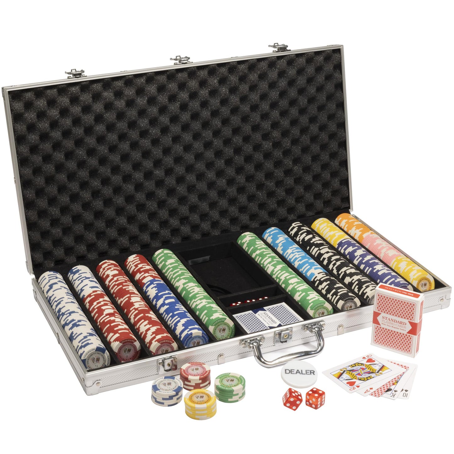 750 Tournament Pro Poker Chips with Aluminum Case