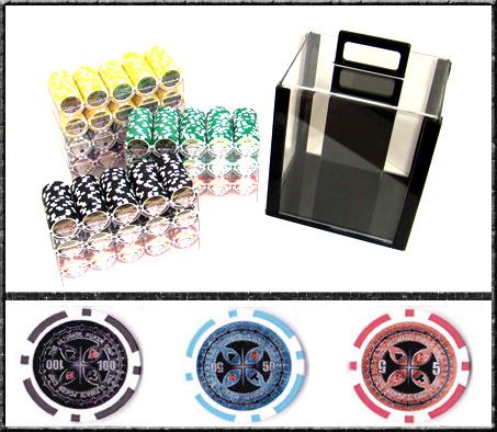 1000 Ultimate Poker Chips with Acrylic Carrier