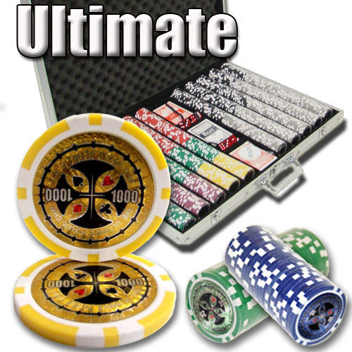 1000 Ultimate Poker Chips with Aluminum Case