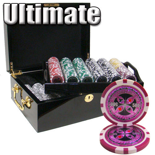 500 Ultimate Poker Chips with Mahogany Case – chipcave