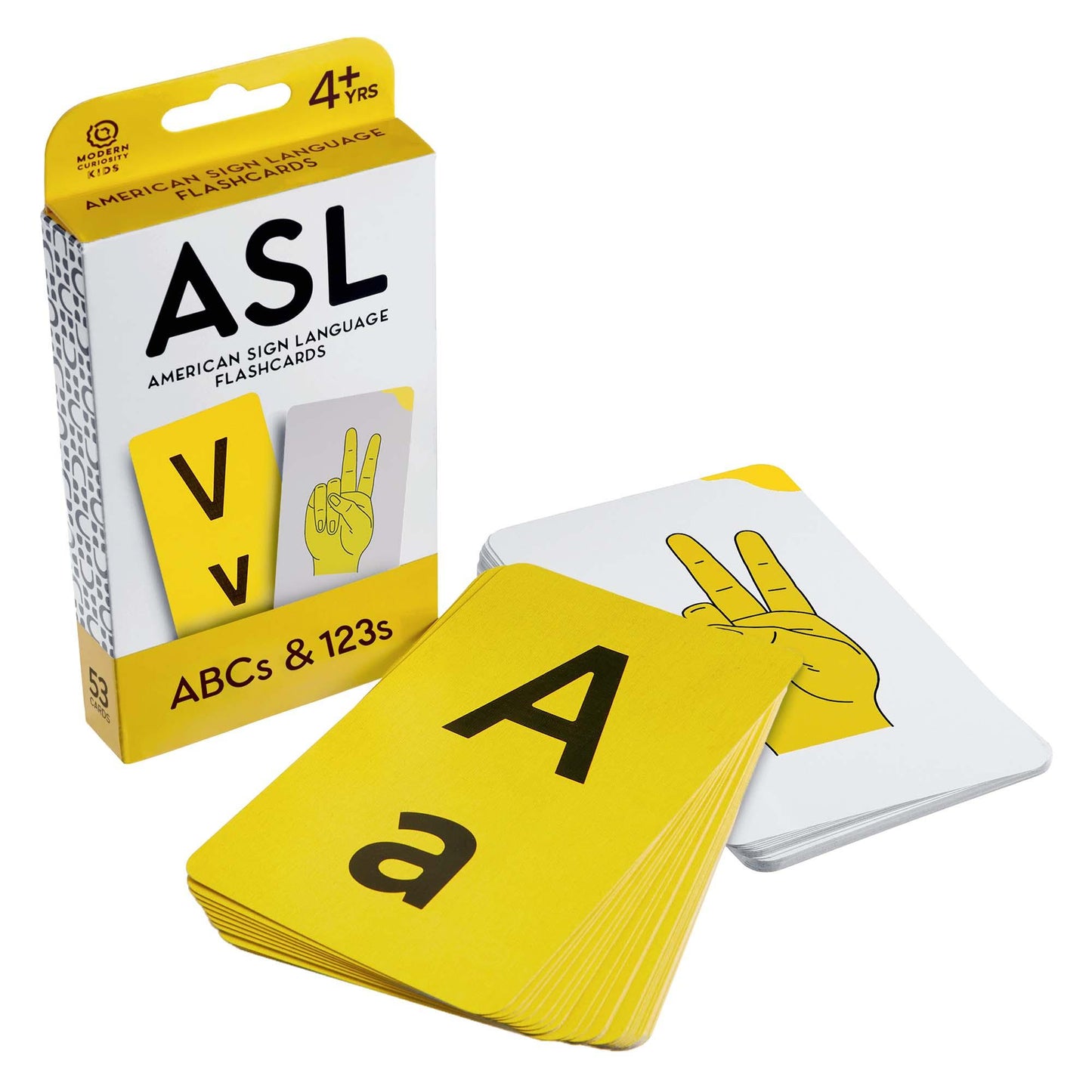 ASL Flashcards: ABCs & 123s