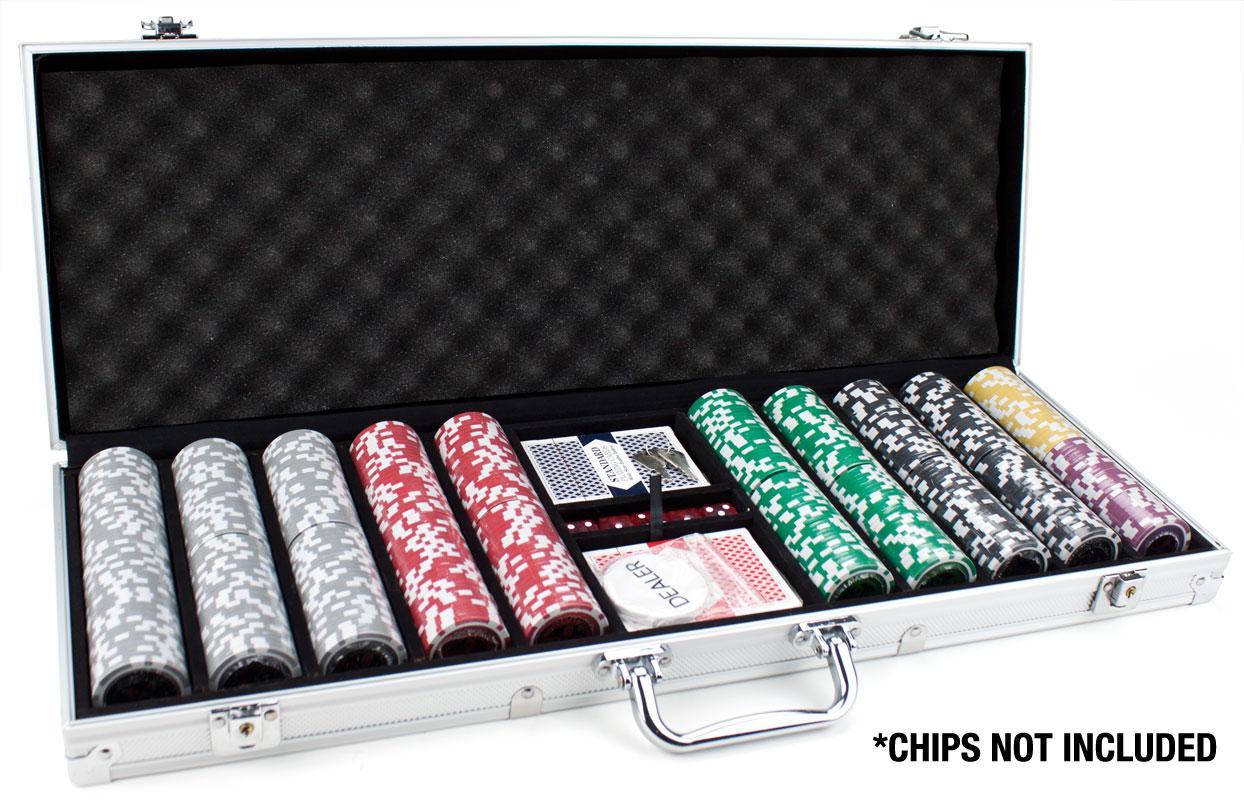 500 Piece Aluminum Poker Chip Case