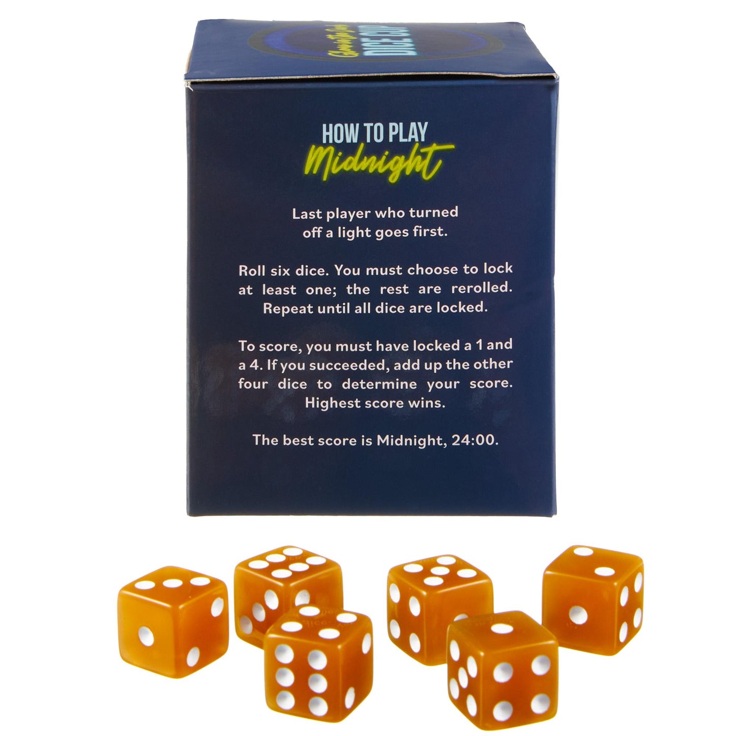 Glow in the Dark Dice Cup with 5 Glow Dice