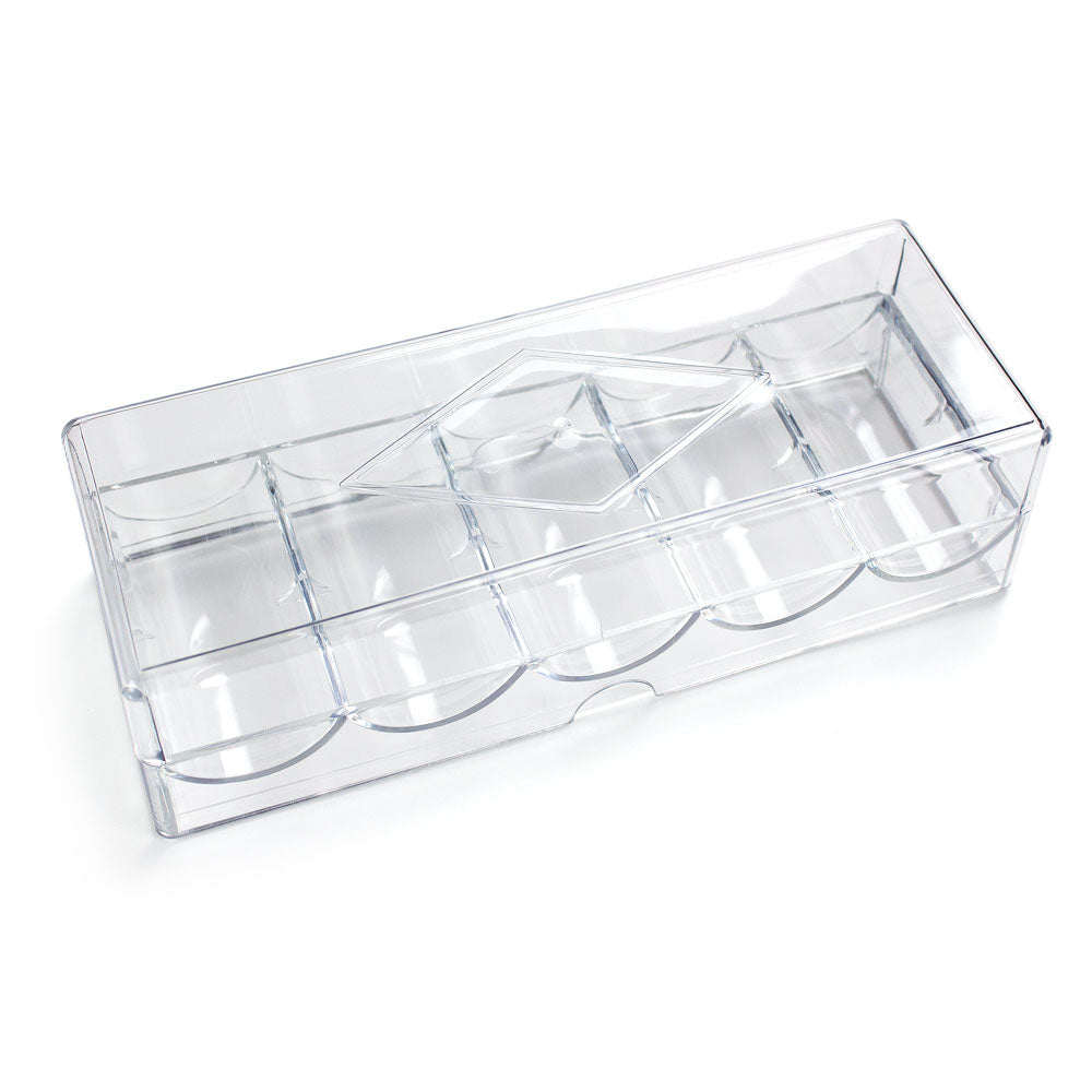 100 Piece Acrylic Chip Tray with Lid