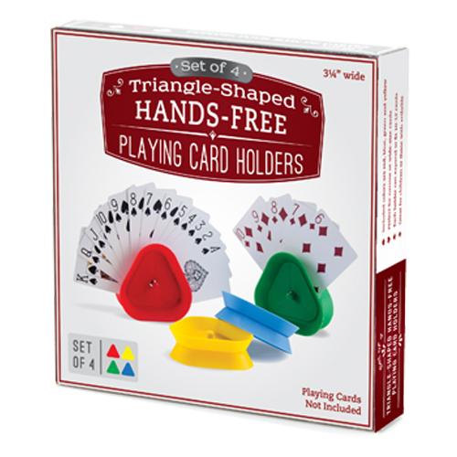 Four (4) Triangle Playing Card Holders
