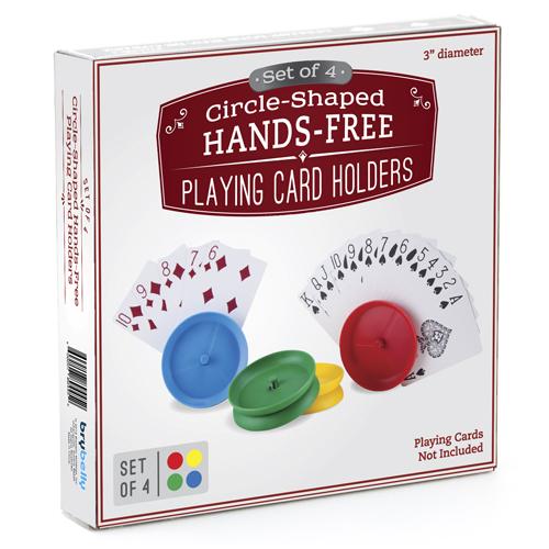 Four (4) Circle Playing Card Holders