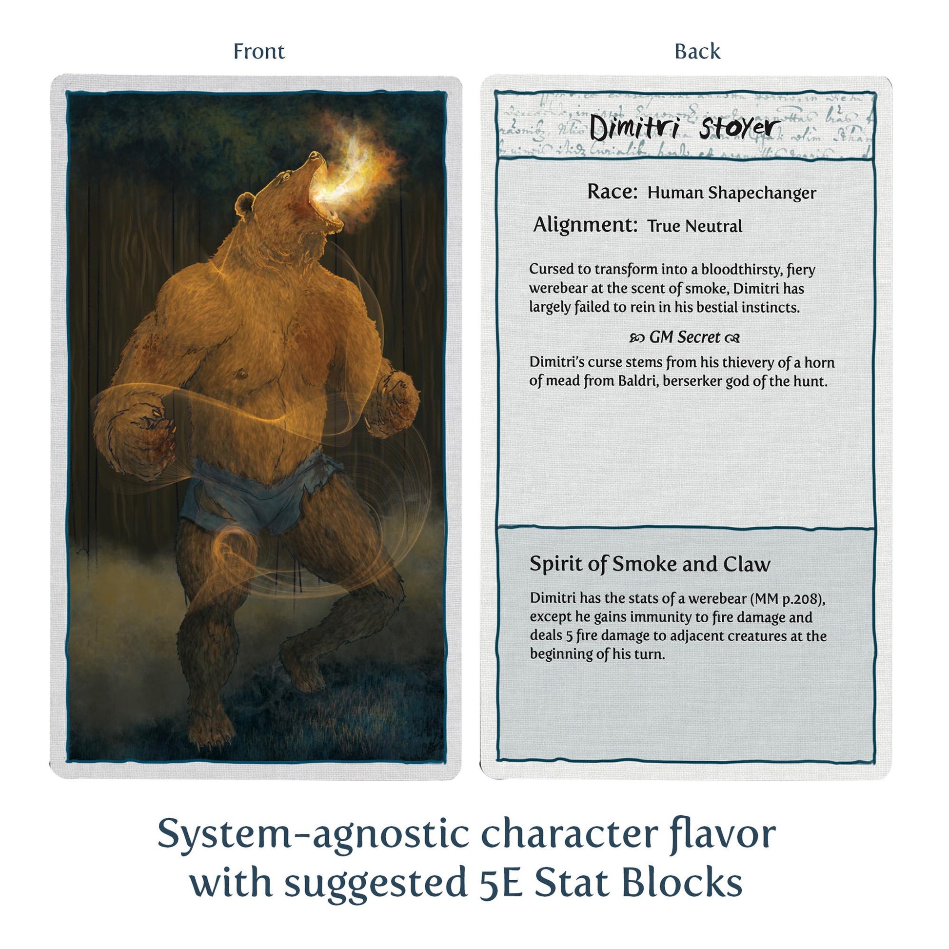 Werebear Stat Block Werebear Dnd 5e Stats