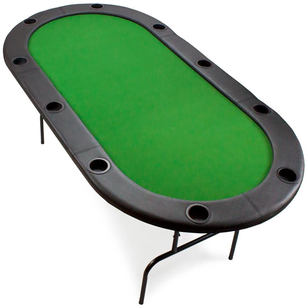 10 Player Poker Table with Metal Frame