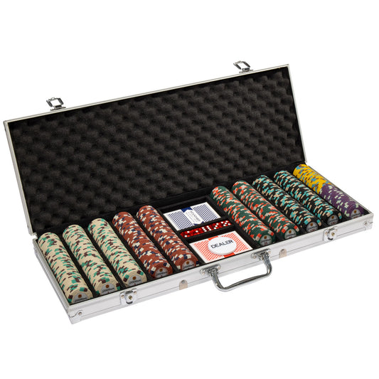 500 Showdown Poker Chips with Aluminum Case