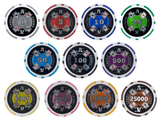 Ace Casino Poker Chips