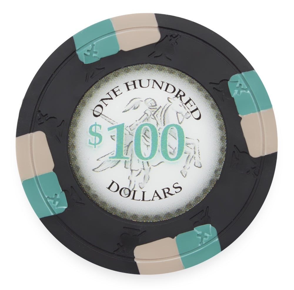 Black Poker Knights Chip - $100