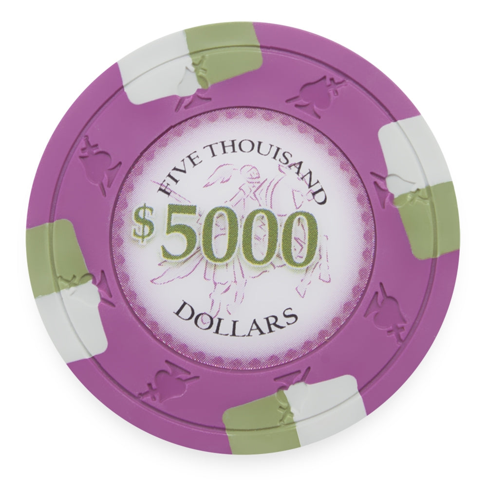 Pink Poker Knights Chip - $5,000