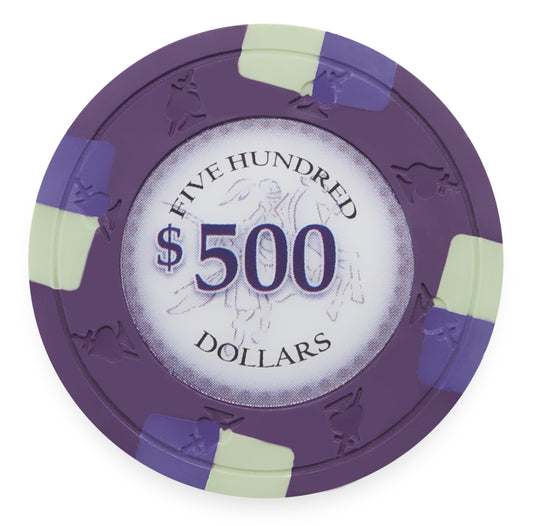 Purple Poker Knights Chip $500