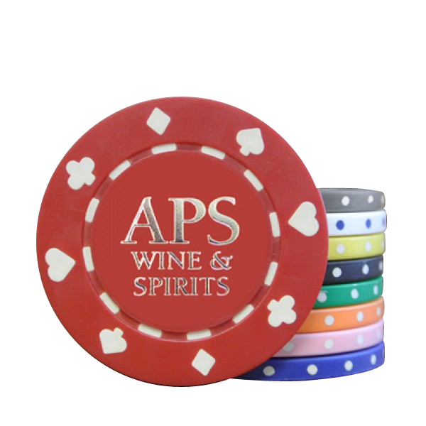 Suited Hot Stamp Custom Poker Chips