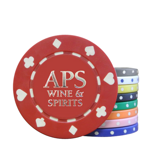Suited Hot Stamp Custom Poker Chips